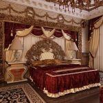 Бархат для создания спальни в стиле ампир