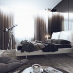 Черная спальня в доме