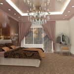 Дизайн спальни с комбинированным освещением