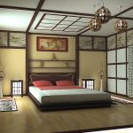 Дизайн спальни в японском стиле