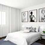 Интерьер спальни в белых цветах