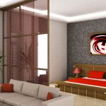 Как осуществить зонирование спальни