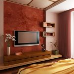 Куда поставить современный телевизор во время обустройства спальни