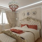 Нежная спальня в стиле барокко