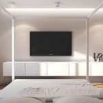 Основы выбора места, куда поставить телевизор в спальне