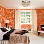 Правила оформления оранжевой спальни