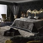 Раскошная спальня в черной палитре