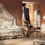 Роскошь стиля ампир в спальне