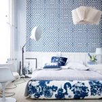 Синий цвет для организации спальни