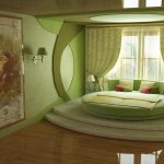 Современный дизайн зеленой спальни