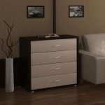 Современный комод с ящиками для спальни