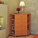 Спальная комната с уголовым комодом