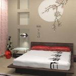 Спальня, обустроенная в японском стиле