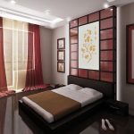 Спальня в привлекательном японском стиле