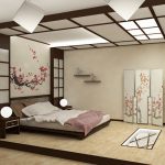 Спальня в японском стиле