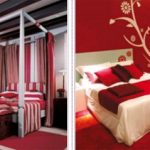 Варианты красной спальни