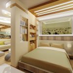 Зонирование спальни для разных целей