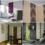 Обои двух видов в интерьер спальни, обзор