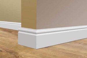 Аккуратный плинтус для спальни