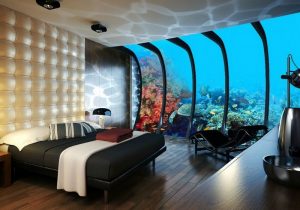Аквариум в дизайне интерьера спальни