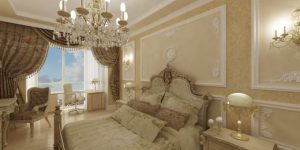 Барокко в оформлении спальни