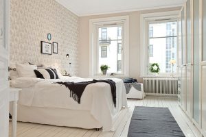 Черты скандинавского стиля для обустройства спальни