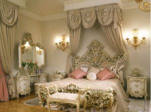 Дизайн спальни барокко