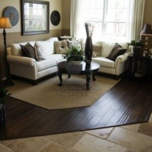 Дизайн спальни с комбинированным полом