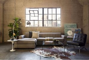 Интерьер спальни с использованием шкуры животных