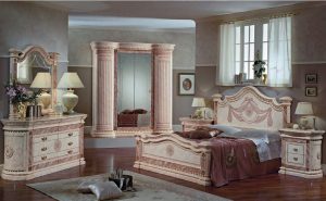 Интерьер спальни в стиле ампир