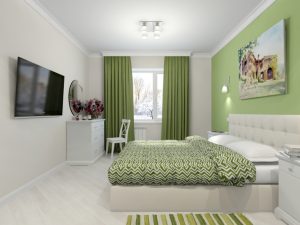 Использовать ли зеленый цвет в спальне