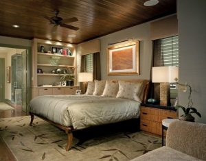 Как оформить коричневую спальню