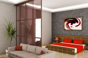 Как осуществить зонирование спальни