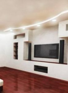 Как сделать короб из гипсокартона в спальню для телевизора