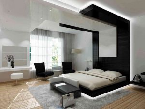 Как выполнить красивый стиль модерн в спальне