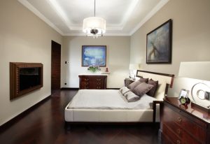 Комбинирование разных полов для обустройства спальни