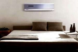 Кондиционер в спальне правильно размещен