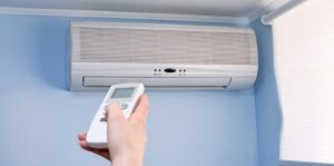 Кондиционер в спальной комнате