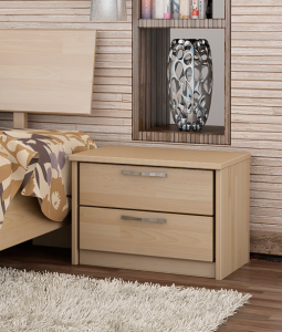 Красивая небольшая прикроватная тумба в спальне