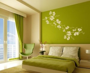 Красивый оттенок зеленого для спальни