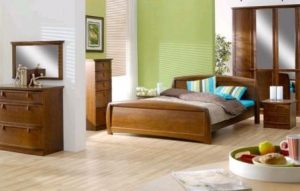 Линолеум, уложенный в спальне