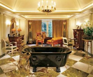 Необычное оформление спальни в стиле ампир