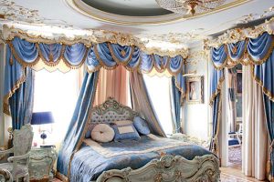 Оформление интерьера спальни в средневековом стиле ренессанс