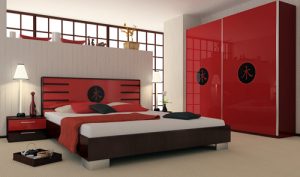 Оформляем красную спальню