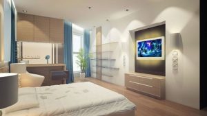 Оптимальное место для размещения телевизора в спальне