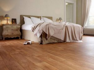 ПВХ-линолеум для оформления интерьера спальни