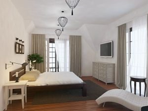 Практичное оформление спальни в скандинавском стиле