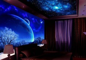 Пример звездного неба в спальне