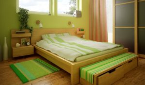 Природность зеленой спальни