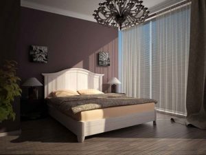 Пробка как пол в спальне